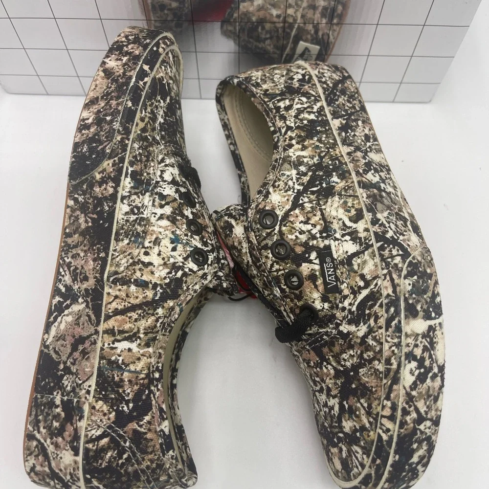 Vans Men’s Authentc Jackson Pollock Sneaker VN0A2Z5|18K MoMA Artistic Camouflage